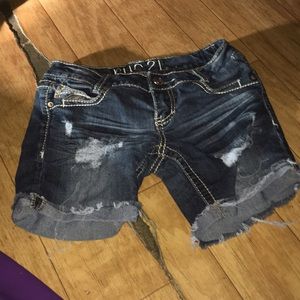 Blue jean shorts